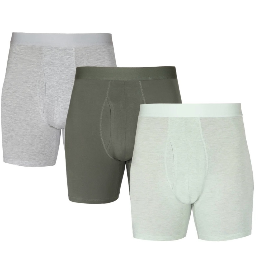 George Soft Touch Rayon Boxer Briefs Underwear Anti Odor 3-Pack Men’s NEW